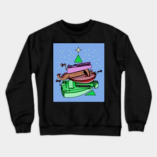 Hurdy-gurdy Christmas Tree Crewneck Sweatshirt